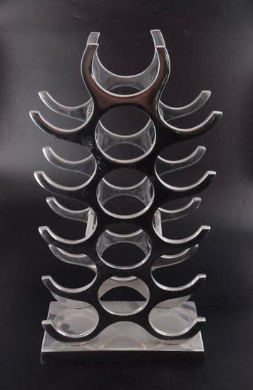 Michael Noll - Wijnrek - Polished Aluminum - 15 flessen