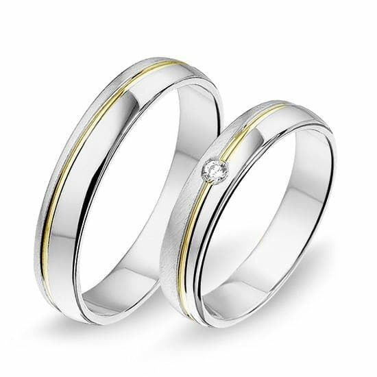Actie trouwringen in palladium 500 per paar vanaf, Sieraden, Tassen en Uiterlijk, Ringen, Verzenden