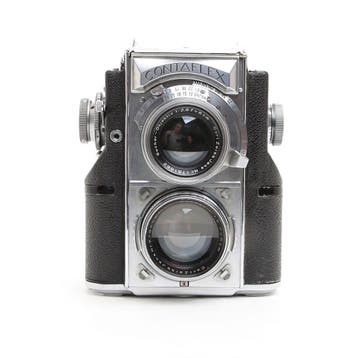 Contaflex TLR + 50mm f/1.5 - Geserviced Occasion M5160, Ophalen of Verzenden, Nieuw
