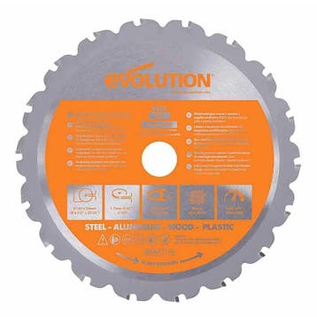 Zaagblad Evolution 165mm multipurpose metaal/alu/hout | R..., Verzenden, Nieuw