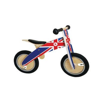 KiddiMoto Loopfiets Kurve Union Jack (Kinderen, Loopfietsen), Ophalen of Verzenden, Nieuw