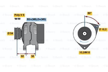 Dynamo / Alternator OPEL ASTRA G,H,GTC (1.2 16V,1.4,1.2..., Ophalen of Verzenden, Nieuw