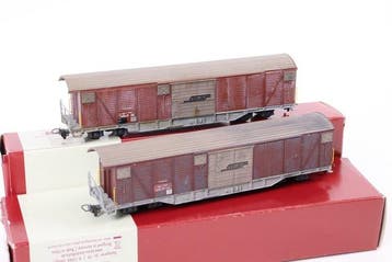 Bemo H0m - 2278 179 - Modeltrein goederenwagon (2) - Twee, Nieuw