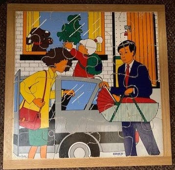 Educo Puzzel Thuiskomen met een baby (16 stukjes), Verzenden, Nieuw