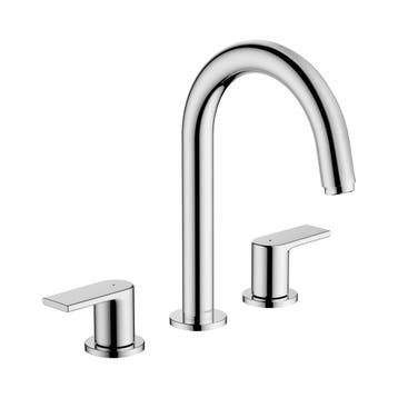 Wastafelmengkraan HansGrohe Vernis Shape 3-Gats Met, Ophalen of Verzenden, Nieuw, Chroom, Kraan
