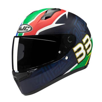 HJC C10 Brad Binder 33 Integraalhelm Zwart Groen, Nieuw met kaartje, HJC, Heren, Verzenden
