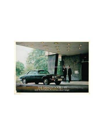 1977 DAIMLER DOUBLE-SIX / SOVEREIGN TWO-DOOR BROCHURE, Nieuw, Author