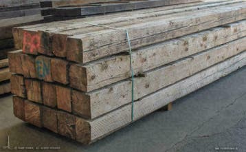 Oud Antiek Grenen/Vuren Balken en Gebinten, Balkhout, Doe-het-zelf en Verbouw, Gebruikt, Grenen, Balk