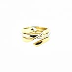 Bicolor gouden 3-delige ring; Georg Jensen, Gebruikt, Overige kleuren, Ophalen of Verzenden, Kleiner dan 17