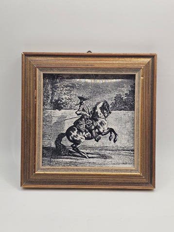 Onbekende kunstenaar - Vintage-Keramikfliese von Villeroy &, Antiek en Kunst