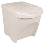 vidaXL Vuilnisbakken 3 st stapelbaar 75 L polypropeen wit, Huis en Inrichting, Woonaccessoires | Prullenbakken, Verzenden, Nieuw