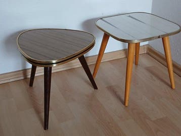 Bijzettafel - Hout - Twee bijzettafels