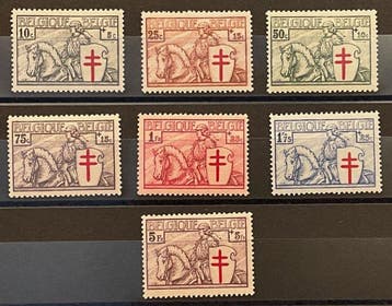 België 1934 - Volledige reeks ‘Ridder’ - OBP/COB 394/00, Gestempeld