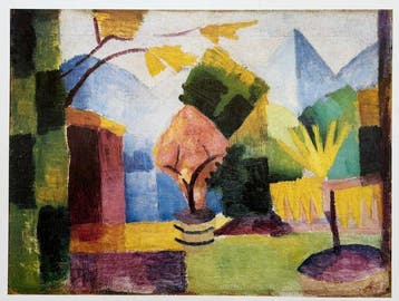 August Macke (1887-1914) - Jardin sur le Lac de Thoune