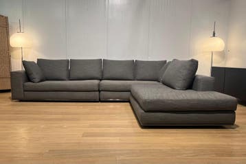 Nieuwstaat Minotti Hamilton Hoekbank Modulair, Hoekbank, 300 cm of meer, Ophalen of Verzenden, Zo goed als nieuw