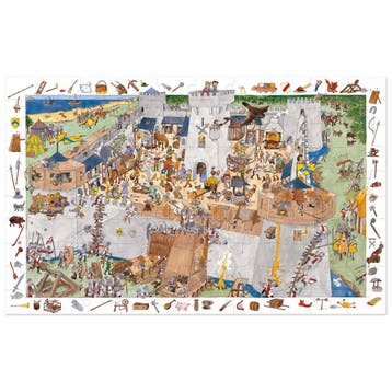 Djeco observatiepuzzel Fortified ca van €14,99 voor €14,90, Ophalen of Verzenden, Nieuw