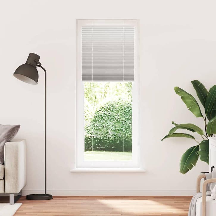 vidaXL Plissé rolgordijn 80x200 cm stofbreedte 79,4 cm, Huis en Inrichting, Stoffering | Gordijnen en Lamellen, Grijs, Nieuw, Verzenden