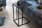 industrieele bijzettafel SLIM LINE 43cm zwart essen, Huis en Inrichting, Tafels | Sidetables, Ophalen of Verzenden, Nieuw