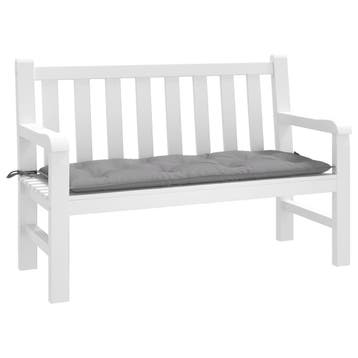 vidaXL Tuinbankkussen 120x50x7 cm oxford stof grijs, Verzenden, Nieuw, Grijs