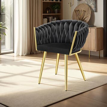 Set eetkamerstoelen Astano fluweel, knoopdesign, Verzenden, Nieuw