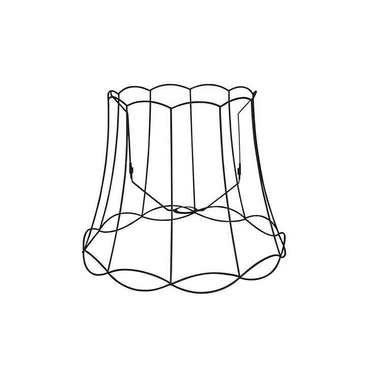 Metalen lampenkap zwart 50/40 - Granny Frame, Huis en Inrichting, Lampen | Lampenkappen, Zwart, Nieuw, Rond, Verzenden