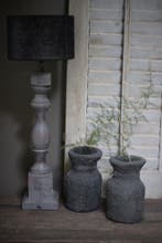 Baluster lampvoet light grey wash 52 cm, Ophalen of Verzenden, Nieuw