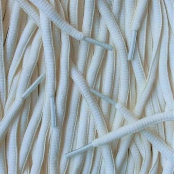 Ovale veters - Melkwit • 120  cm x 6 mm, Kleding | Heren, Ophalen of Verzenden, Nieuw