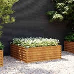 vidaXL Plantenbak verhoogd 100x100x36 cm cortenstaal, 100 cm of meer, Verzenden, Nieuw, Metaal