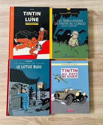 Tintin - Ensemble de 4 albums - Diverse edities - 2016/2024, Boeken, Nieuw