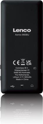 MP3 Speler met Bluetooth - Inc. 8GB SD - Blauw - Lenco - XEM, Verzenden, Zo goed als nieuw