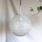 Vintage DORIA hanglamp - iceglass L, Huis en Inrichting, Zo goed als nieuw, Glas, Mid century 