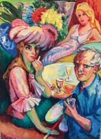 Freek van den Berg (1918-2000) - Gezellig onderonsje.