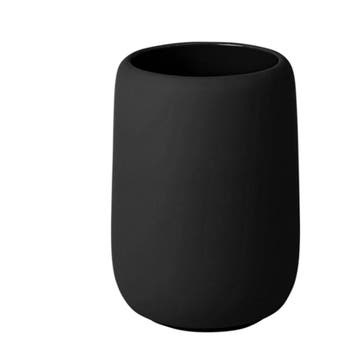 Blomus Tandenborstelbeker Sono Zwart 300ml, Huis en Inrichting, Ophalen of Verzenden, Nieuw, Overige typen, Minder dan 100 cm