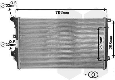 Audi A3 Radiator 1.2 TSi / 1.4 TFSi / 1.8 TFSi / 1.9 TDi..., Auto-onderdelen, Carrosserie en Plaatwerk, Nieuw, 3 maanden garantie