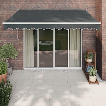 vidaXL Luifel uittrekbaar 3x2,5 m stof en aluminium, Verzenden, Nieuw