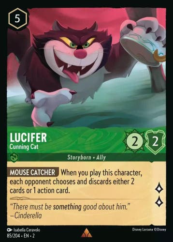 [85/204][S2] - LUCIFER - Cunning Cat ENG FOIL [M/NM], Verzamelen, Verzenden, Nieuw