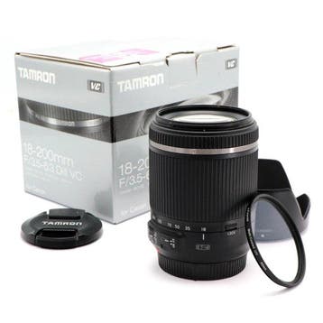 Tamron 18-200mm F/3.5-6.3 Di II VC voor Canon EF-S Zoomlens, Nieuw