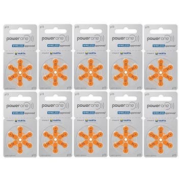 PowerOne Hoorapparaat batterij P13 oranje (60 stuks), Ophalen of Verzenden, Nieuw