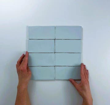 Wandtegel Equipe Cerámica Atlas Lichtblauw Mat 7,5x15, Nieuw, Minder dan 20 cm, 10 m² of meer, Wandtegels
