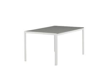 Tuintafel Toscane Wit/Grijs Alu/Polywood 150x90 cm The, Tuin en Terras, Tuintafels, Verzenden, Nieuw