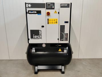 Schroefcompressor met koeldroger – 270L | 3 kW | 360 l/min