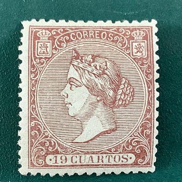 Spanje 1866 - 19 Curatos Isabel II met goede centrage - MH -, Gestempeld
