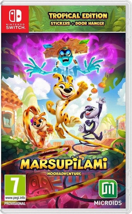 Switch Marsupilami Hoobadventure [Tropical Edition], Spelcomputers en Games, Spelcomputers | Nintendo Switch, Zo goed als nieuw