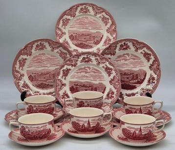 Johnson Bros – Kaffeeservice „Old Britain Castles“ –