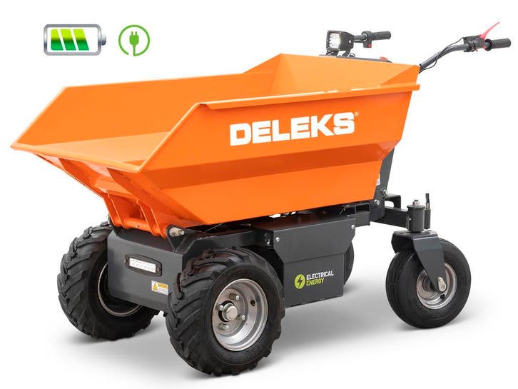 DELEKS® XE-500He Elektrische Kruiwagen Mini Dumper 1000W, Tuin en Terras, Kruiwagens, Nieuw, Elektrisch, Verzenden