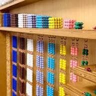 Montessori glas kralenketting geel voor kralenkast, Verzenden, Nieuw