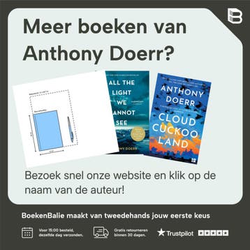 Als je het licht niet kunt zien - Anthony Doerr, Verzenden, Zo goed als nieuw, Anthony Doerr