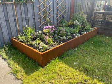 Cortenstaal plantenbak bloembak borderrand OP MAAT, Tuin en Terras, Bloembakken en Plantenbakken, Ophalen of Verzenden, Nieuw