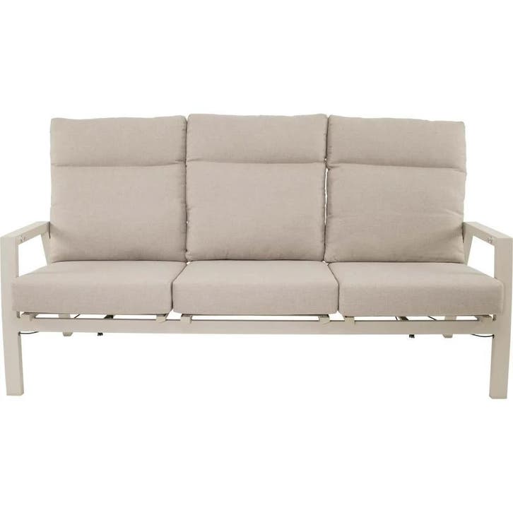 Ohio 3 zits-loungebank - creme, Huis en Inrichting, Stoelen, Nieuw, Ophalen of Verzenden