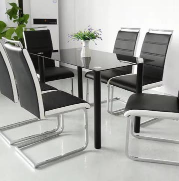 Set van 2 Slede Eetkamerstoelen – Comfortabel en Modern, Verzenden, Nieuw